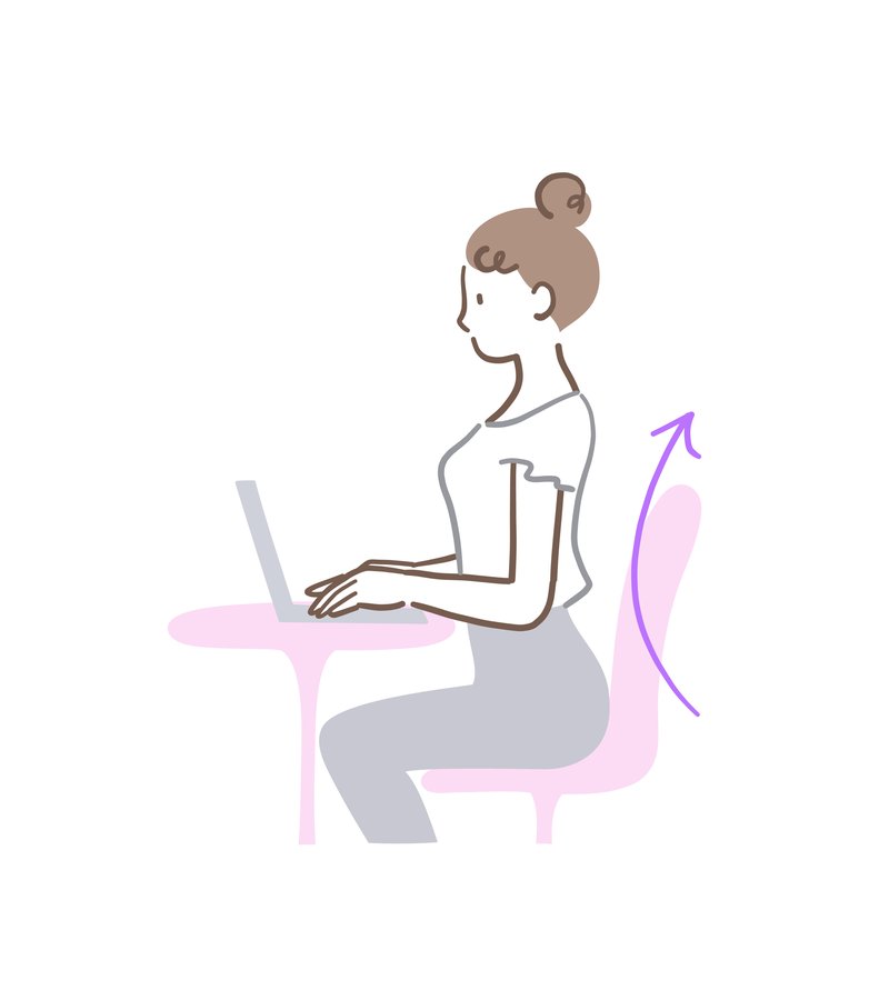 立っていると腰が痛くなる反り腰のイメージ